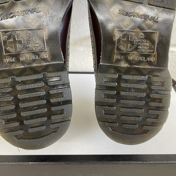 90s Vintage MADE IN ENGLAND Dr. Martens 16500 Brogues Wingtip Oxford US 9 Womens - Picture 12 of 13